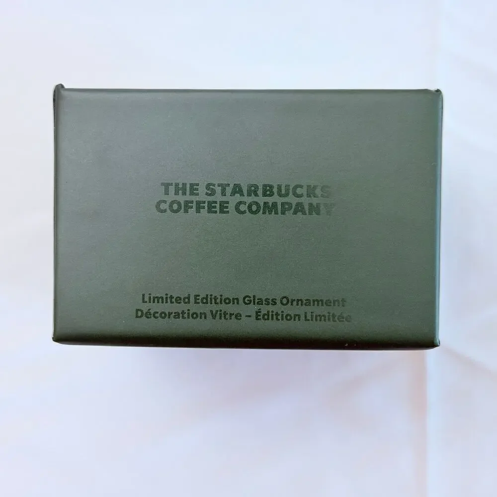 NIB Starbucks Coffee Company Limited Edition Glass Christmas Tree Ornament
